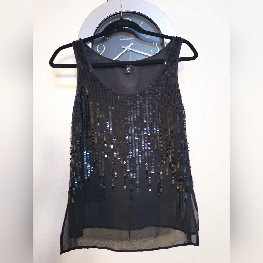 Pre-owned bebe sequin top size S